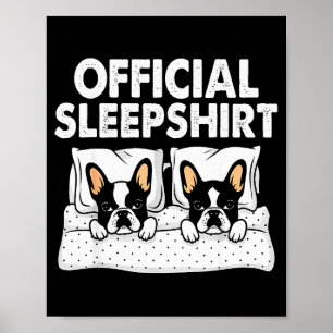 Póster Pijama de dormir para perro Boston Terrier