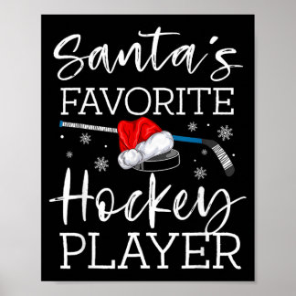 Póster Pijama divertido del jugador de hockey favorito de
