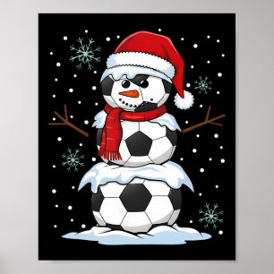 Póster Pijamas divertidas de Navidad fútbol Byll muñeco d