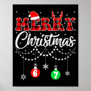 Póster Pijamas Divertidos Seis Siete Feliz Navidad Cuadro