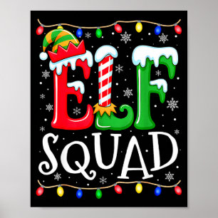 Póster Pijamas Navideñas Familiares Coordinadas Equipo El