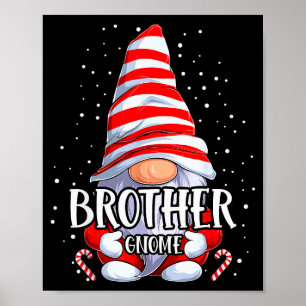 Póster Pijamas Navideñas Hermano Gnomo Familia a Juego Gr