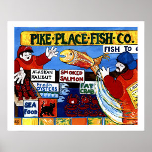Póster Pike Place Fish Co.