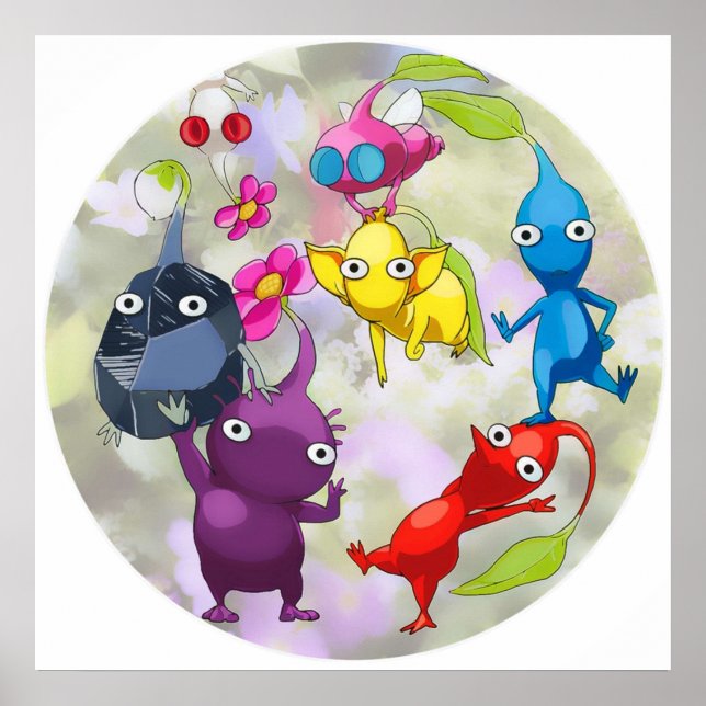 Póster Pikmin Fanart (Frente)
