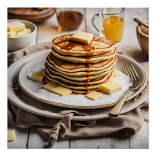 Póster Pila de crepes