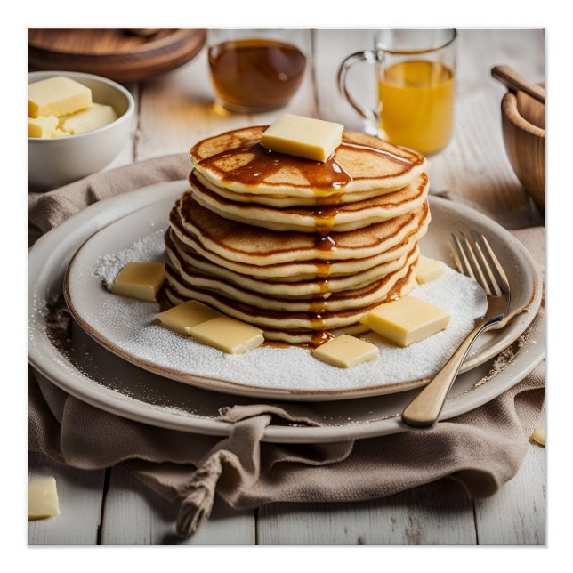 Póster Pila de crepes (Anverso)