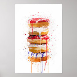 Póster Pila de Donas