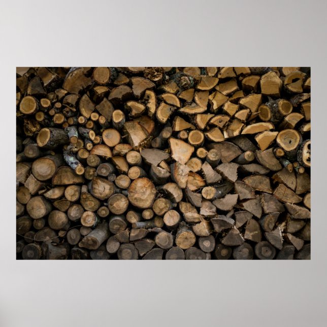 Póster Pila de leña (Frente)