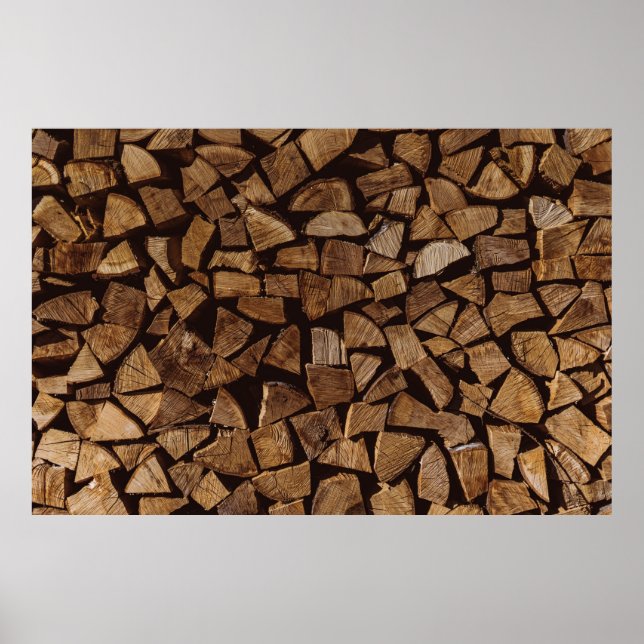 Póster Pila de leña (Frente)