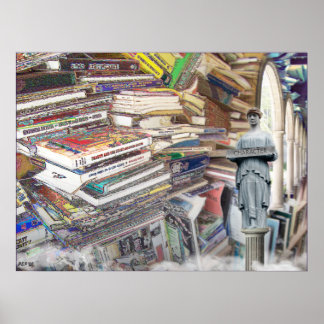 Póster Pila de libros