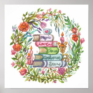 Póster Pila de libros