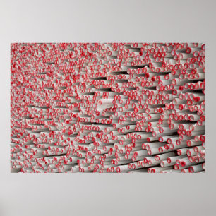 Póster Pila de papel laminado