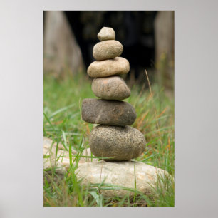 Póster Pila De Rocas Equilibradas