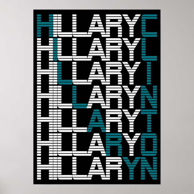Póster pila de tipo hillary clinton (Frente)