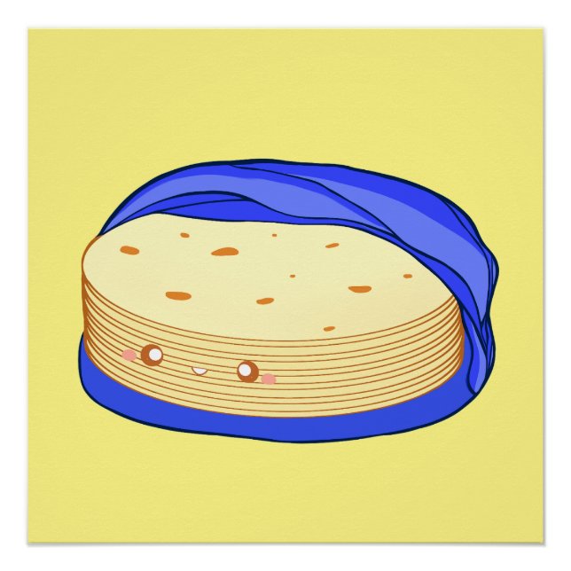 Póster Pila de tortillas de harina (Anverso)