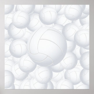 Póster pila de voleibol