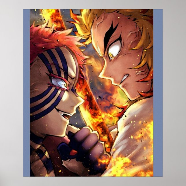 Póster Pilar Rengoku Flame Demon Slayer Kimetsu no Yaib (Frente)
