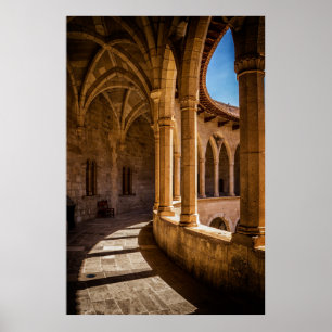 PÓSTER PILARES DE CONCRETO MARRÓN