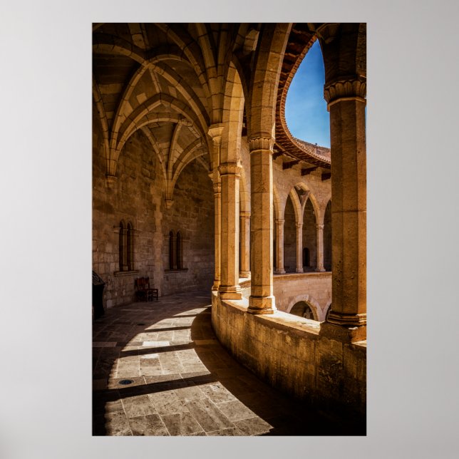 PÓSTER PILARES DE CONCRETO MARRÓN (Frente)