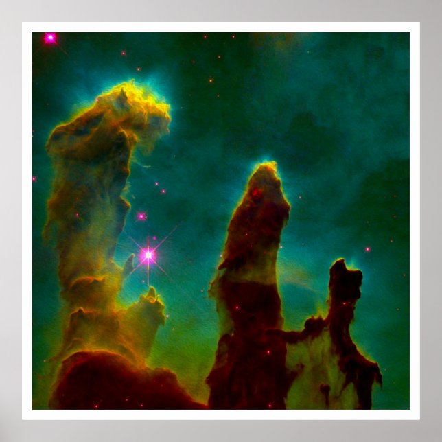 Póster Pilares de gas en la nebulosa del águila (M16) (Frente)