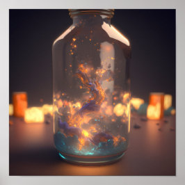 Póster Pilares de la creación - Capturados en una botella
