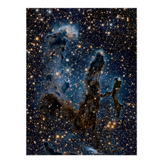 Póster 'Pilares de la creación' de la nebulosa Águila - P (Anverso)
