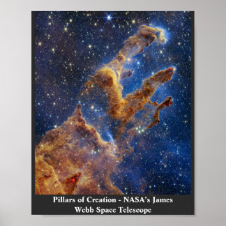 Póster Pilares de la creación del telescopio espacial Jam