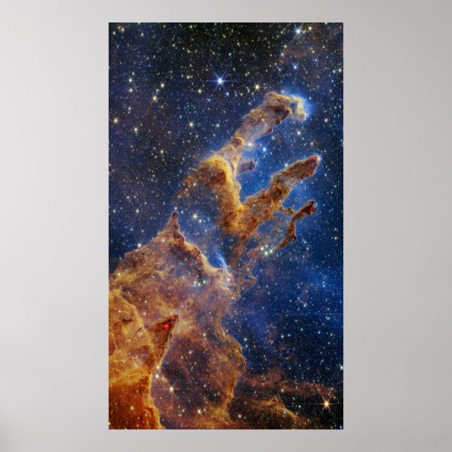 Póster Pilares de la creación Eagle Nebula Webb Telescopi (Frente)