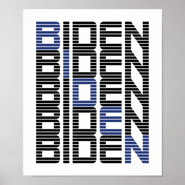 Póster Pilas de texto BIDEN (Frente)