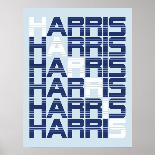 Póster Pilas de texto HARRIS (Frente)