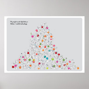 Póster Pilates con lienzo de tecnología móvil