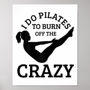 Póster Pilates Divertido Yoga Instructor Pilates Deporte