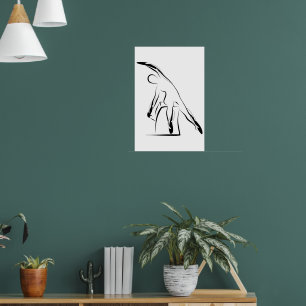 Póster Pilates Mermaid Pose - Presidente Wunda