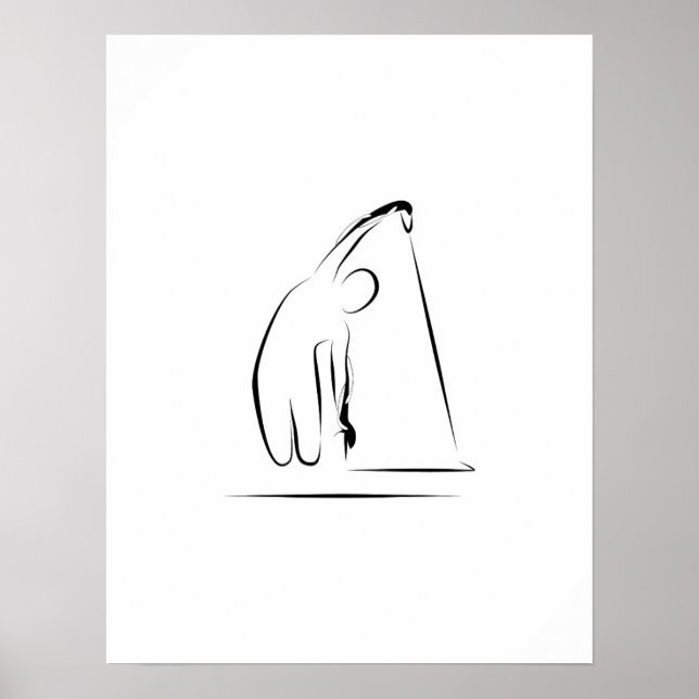 Póster Pilates - nadando en el poster reformador (Frente)