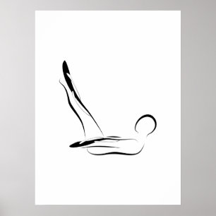 Póster Pilates Pose