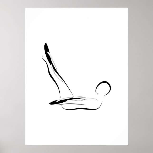 Póster Pilates Pose (Frente)