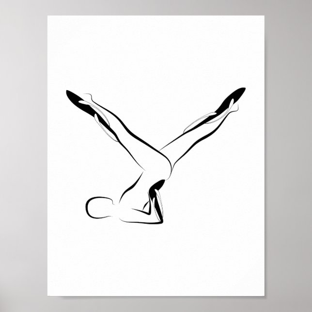 Póster Pilates posponen poster (Frente)