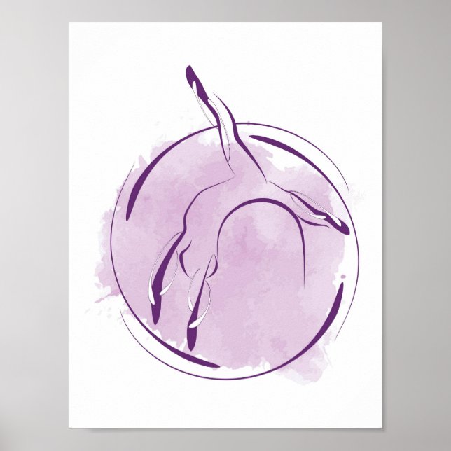 Póster Pilates posponen poster (Frente)