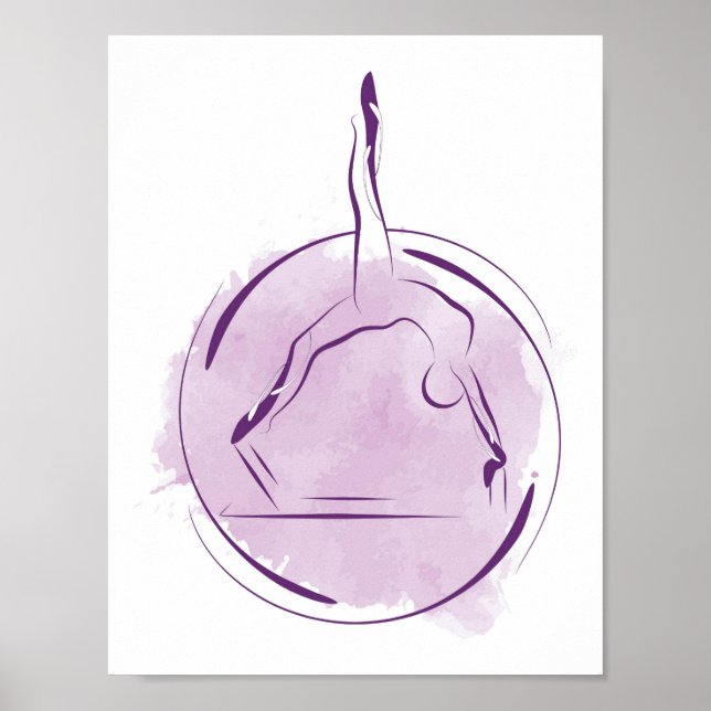 Póster Pilates posponen poster (Frente)