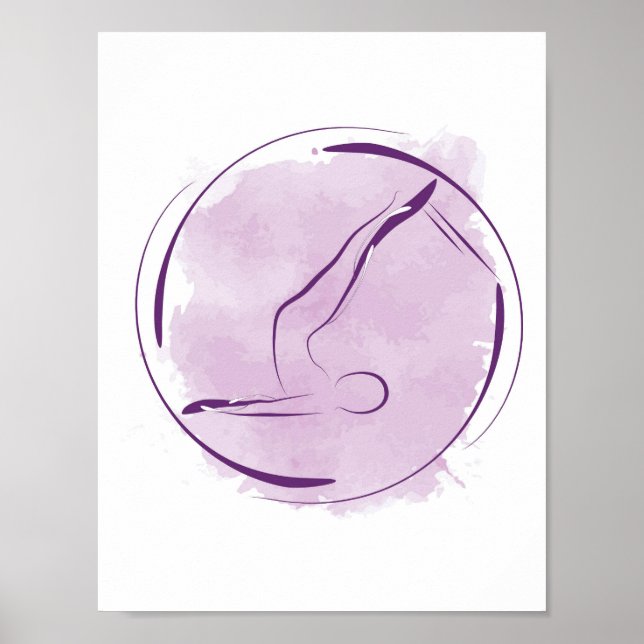 Póster Pilates posponen poster (Frente)