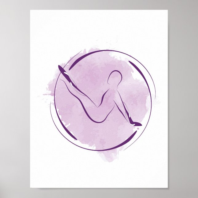 Póster Pilates posponen poster (Frente)