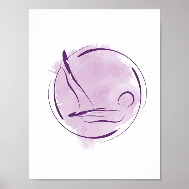Póster Pilates posponen poster (Frente)