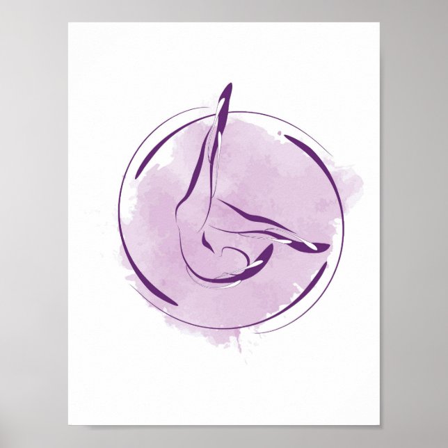 Póster Pilates posponen poster (Frente)