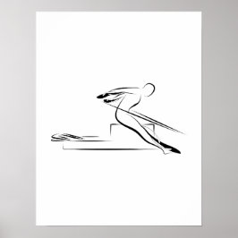 Póster Pilatos - marcha atrás a caballo en el reformador