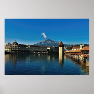 Póster Pilatus y Lucerne