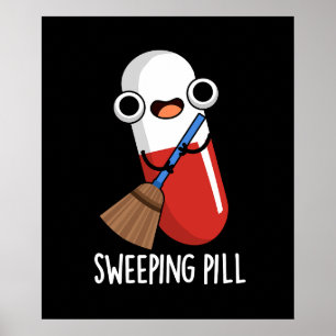 Póster Píldora Dulce Funny Medication Pun