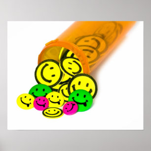 Póster Píldoras felices