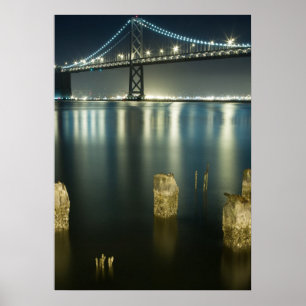 Póster Piletas a lo largo del Embarcadero, San Francisco