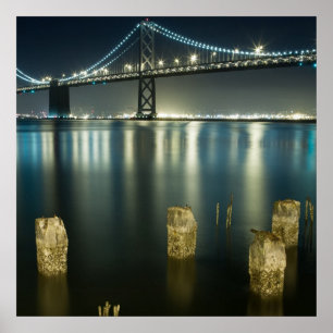 Póster Piletas a lo largo del Embarcadero, San Francisco