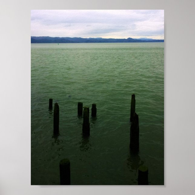 Póster Piletas de madera, Astoria, O (Frente)